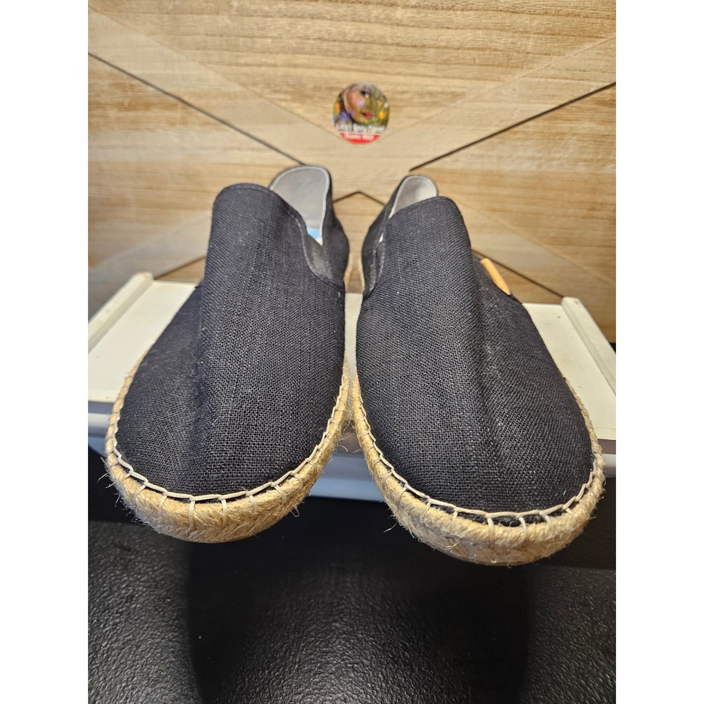Olukai Espadrille Loafers Wmn 9 Black Kaula Pa'a Kapa Slip-On New! #718 - Picture 5 of 8